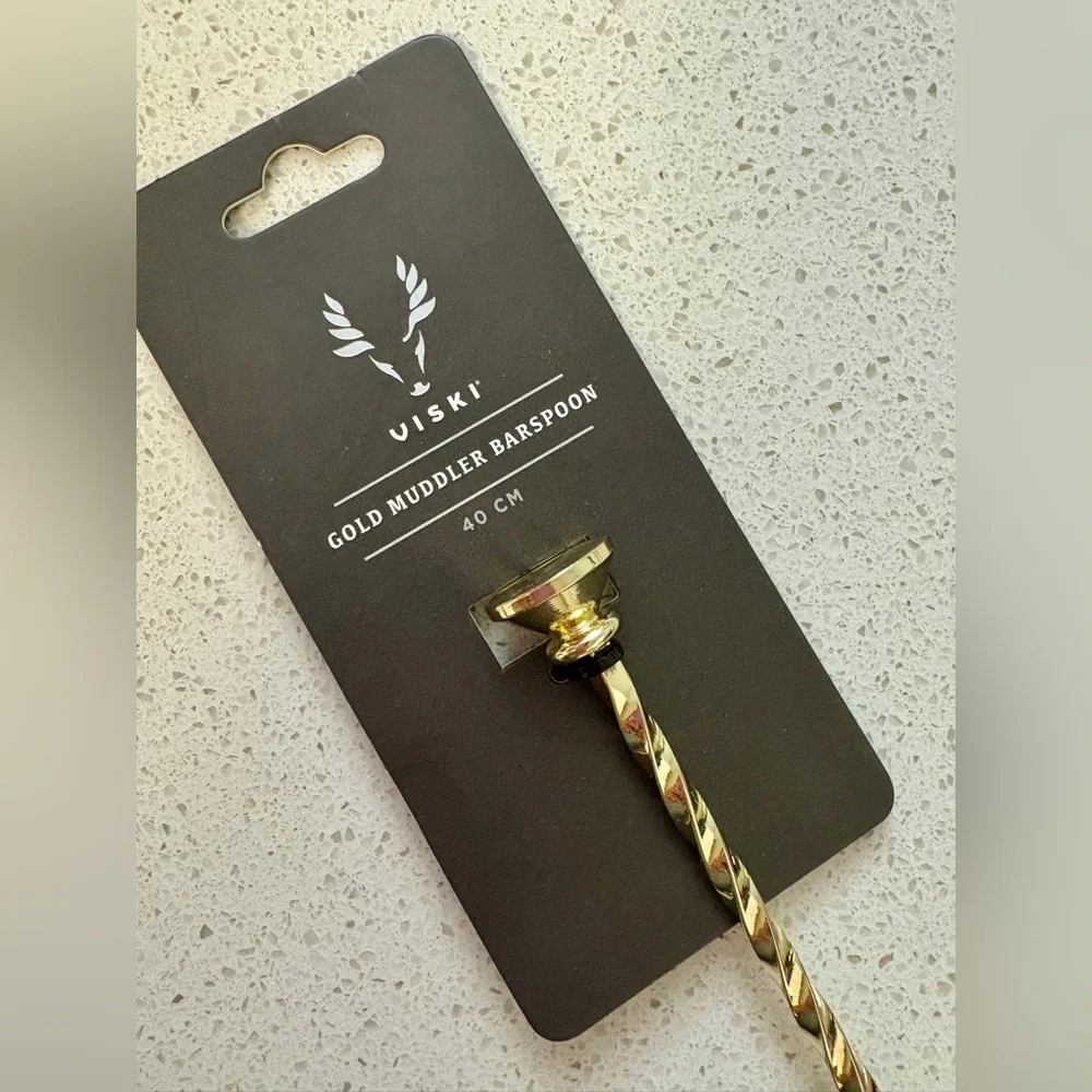 Viski Gold Weighted Barspoon C3